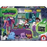 Schmidt Spiele Monster Loving Maniacs: Bo als Monsterjäger, Puzzle 150 Teile, Glow in the Dark