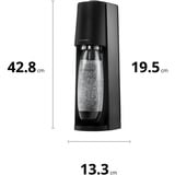 SodaStream Wassersprudler TERRA schwarz, inkl. 1 PET-Flasche + 1 CO₂-Zylinder