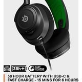 SteelSeries Arctis Nova 7X, Gaming-Headset schwarz/grün, USB-C, Bluetooth