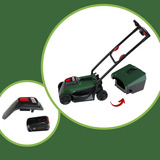 Theo Klein Bosch Rotak Rasenmäher, Gartenspielgerät grün/schwarz, mit Licht und Sound