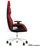 Thermaltake ARGENT E700 Design by Studio F. A. Porsche, Gaming-Stuhl rot/schwarz, Storm Black Houndstooth Fabric