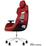 Thermaltake ARGENT E700 Design by Studio F. A. Porsche, Gaming-Stuhl rot/schwarz, Storm Black Houndstooth Fabric