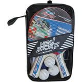 VEDES Tischtennis-Set mit 2 Schlägern, 3 Bällen und Netz, Sets 