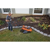BLACK+DECKER Akku-Rasenmäher CLMA4820L2, 36Volt orange/schwarz, 2x Li-Ionen Akku 2,0 Ah