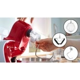 Bosch Home MUM5X720 Küchenmaschine rot/silber, 1.000 Watt, integrierte Waage, Serie 4