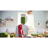 Bosch Home MUM5X720 Küchenmaschine rot/silber, 1.000 Watt, integrierte Waage, Serie 4