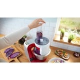 Bosch Home MUM5X720 Küchenmaschine rot/silber, 1.000 Watt, integrierte Waage, Serie 4