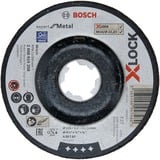 Bosch PRO Metal X-LOCK Schruppscheibe, Ø 115mm, Schleifscheibe Bohrung 22,23mm, A 30 T BF, gekröpft