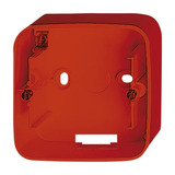 Busch-Jaeger Aufputzgehäuse für Einsätze und Zentralscheiben mit Abdeckrahmen rot, Retail