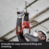 EINHELL Professional Akku-Bohrhammer TP-HD 18/26 D Li BL - Solo schwarz/rot, ohne Akku und Ladegerät, in E-Case