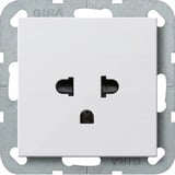 Gira Steckdose Euro US System weiß, Retail