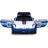 Jamara Deluxe Car Series - Porsche 911 Dakar Performance, RC blau/weiß, Maßstab 1:14, 2,4 GHz