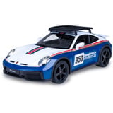 Jamara Deluxe Car Series - Porsche 911 Dakar Performance, RC blau/weiß, Maßstab 1:14, 2,4 GHz