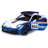 Jamara Deluxe Car Series - Porsche 911 Dakar Performance, RC blau/weiß, Maßstab 1:14, 2,4 GHz