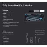 Keychron Q1 Pro, Gaming-Tastatur schwarz/blaugrau, DE-Layout, Keychron K Pro Brown, Hot-Swap, Aluminiumrahmen, RGB