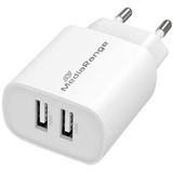 MediaRange 12W Schnellladeadapter, Ladegerät weiß