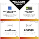 OMEN 16-am0190ng, Gaming-Notebook schwarz, Intel® Core™ i9-14900HX, NVIDIA GeForce RTX 5060, 32 GB DDR5, 1 TB (1 TB SSD), Windows Home
