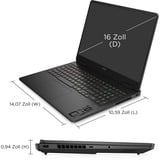 OMEN 16-am0190ng, Gaming-Notebook schwarz, Intel® Core™ i9-14900HX, NVIDIA GeForce RTX 5060, 32 GB DDR5, 1 TB (1 TB SSD), Windows Home
