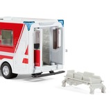 SIKU 2115 SUPER Mercedes-Benz Sprinter Miesen Typ C Rettungswagen, Modellfahrzeug rot/weiß
