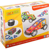 VEDES Magnet-Bauset mit Rädern, 32 Teile, Baukasten 