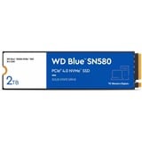 WD Blue SN580 2 TB, SSD blau/weiß, PCIe 4.0 x4, NVMe, M.2 2280