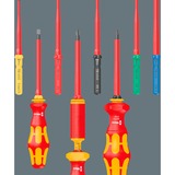 Wera Kraftform Kompakt VDE 18 Universal 1 Tool Finder, 18-teilig, Schraubendreher rot/gelb, inkl. Steckgriff, Phasenprüfer, VDE-Wechselklingen
