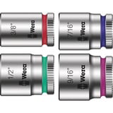 Wera Tool-Check Modular Imperial 1, Bit-Satz schwarz/grün, 21-teilig, zöllig, inkl. 1/4" Bit-Ratsche