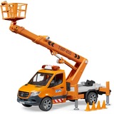bruder 02679 Mercedes Benz Sprinter Arbeitsbühne, Modellfahrzeug inkl. Light + Sound Modul