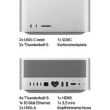 Apple Mac Studio M3 Ultra 2025, MAC-System silber, macOS