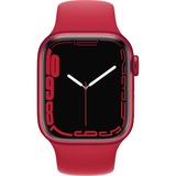 Apple Watch Series 7, Smartwatch rot/rot, 41 mm, Sportarmband, Aluminium-Gehäuse