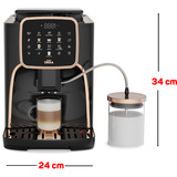 Arzum Okka Espresso Pro M , Vollautomat schwarz/kupfer, mit Milchbehälter