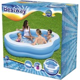 Bestway Family Pool "Splashview", mit Seitenfenster, Schwimmbad hellblau/weiß, 270cm x 198cm x 51cm
