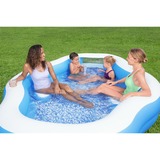 Bestway Family Pool "Splashview", mit Seitenfenster, Schwimmbad hellblau/weiß, 270cm x 198cm x 51cm