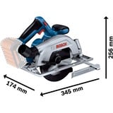 Bosch Professional Akku-Handkreissäge GKS 18V-57-2 Professional solo blau/schwarz, ohne Akku und Ladegerät