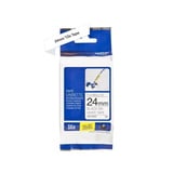 Brother Schriftband TZe-FX251 24 mm, Schwarz auf Weiß