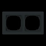 Busch-Jaeger Abdeckrahmen zweifach, Abdeckung schwarz, Retail