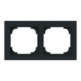 Busch-Jaeger Abdeckrahmen zweifach, Abdeckung schwarz, Retail