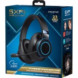 Creative SXFI AIR GAMER, Gaming-Headset schwarz/blau, USB-C, Klinke