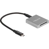 DeLOCK USB Type-C Card Reader für SD Express (SD 7.1) Speicherkarten, Kartenleser aluminium