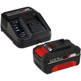 EINHELL Akku-Rasenmäher-Set GE-CM 18/30 + Rasentrimmer GE-CT 18 rot/schwarz, Li-Ionen Akku 4,0Ah
