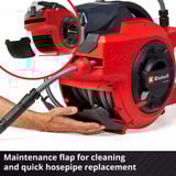 EINHELL Power X-Change Akku-Schlauchtrommel GE-HR 18/30 Li-Solo, 18Volt rot, ohne Akku und Ladegerät, 30 Meter, mit Anschlüssen