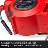EINHELL Power X-Change Akku-Schlauchtrommel GE-HR 18/30 Li-Solo, 18Volt rot, ohne Akku und Ladegerät, 30 Meter, mit Anschlüssen