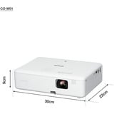 Epson CO-W01, LCD-Beamer weiß, WXGA, 3LCD-Technologie, Lautsprecher