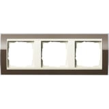 Gira Abdeckrahmen 3fach, Abdeckung braun, Retail