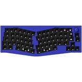 Keychron Q8 Barebone ISO Knob, Gaming-Tastatur blau, Alice Layout, Hot-Swap, Aluminiumrahmen, RGB