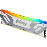 Kingston CU-DIMM 48 GB DDR5-8400 (2x 24 GB) Dual-Kit, Arbeitsspeicher silber/weiß, KF584CU40RWAK2-48, FURY Renegade RGB, INTEL XMP