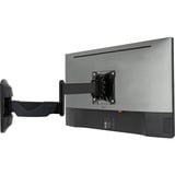 Lindy Verstellbare Display-Wandhalterung, Monitorhalterung schwarz, für Monitore bis 66 cm (26")