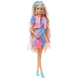 Mattel Barbie Totally Hair Puppe (blond) im Sternen-Print Kleid 