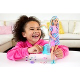 Mattel Barbie Totally Hair Puppe (blond) im Sternen-Print Kleid 