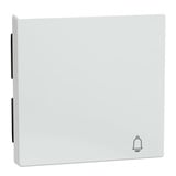 Merten Wippe Klingel für Wechselschalter, Kreuzschalter und Taster, 1-fach, glänzend weiß (glänzend), Retail